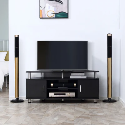 HOMCOM TV Unit Cabinet for TVs up to 55" Black