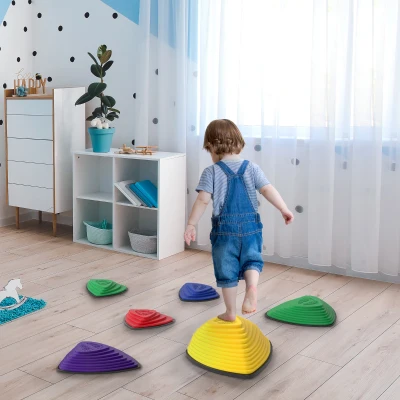 AIYAPLAY 6-Piece Stepping Stones Kids Obstacle Course Outdoor