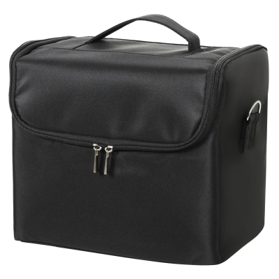 HOMCOM Beauty Case Maquillage 4 Compartiments Amovibles Noir