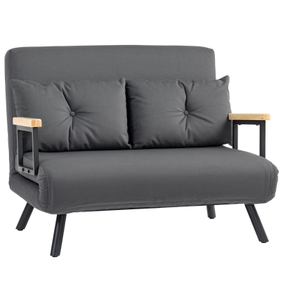 Chair Bed 102W x 73D x 81Hcm Dark Grey