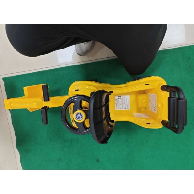 AIYAPLAY Pelleteuse Jouet Jaune 1-3 Ans Klaxon Rangement 15kg