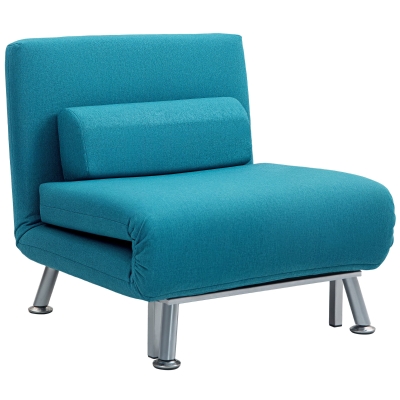 Chair Bed 75cm x 70cm x 75cm Blue