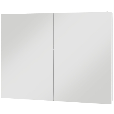 Kleankin Bathroom Mirror Cabinet White 90x15x70cm