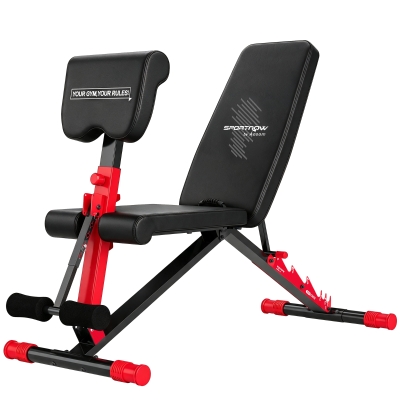 SPORTNOW Banc Musculation Pliable 300kg 7 Positions Home Gym