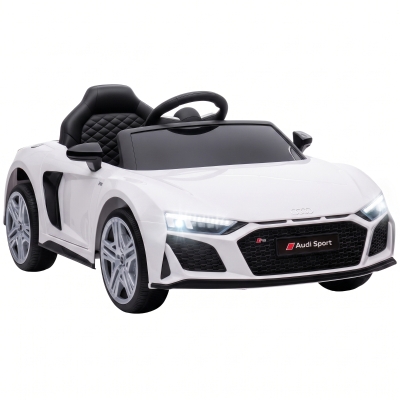 AIYAPLAY Voiture Électrique 12V Télécommande Suspension Blanc