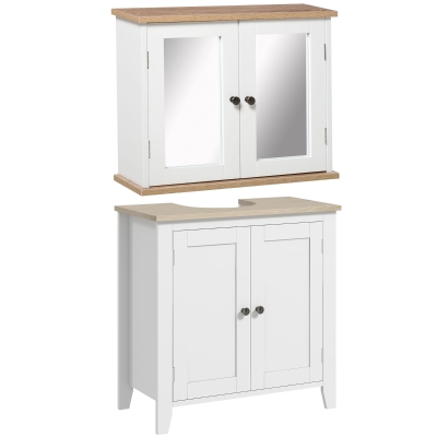 Bathroom Furniture Set 60W x 30D x 60Hcm White