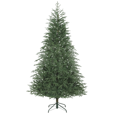 HOMCOM 7ft Spruce Christmas Tree Realistic Tips Green