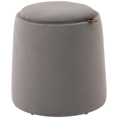 HOMCOM Pouf Contenitore 2 in 1 Convertibile in Tavolino da Caffè