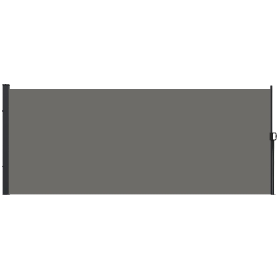Outsunny Store Latéral Rétractable 4x1,8m Alu Polyester Gris
