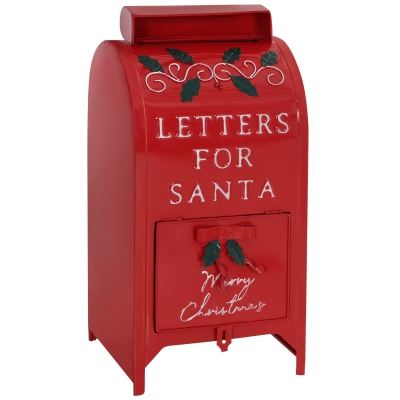 Christmas Post Box 23W x 20.5D x 47Hcm Red