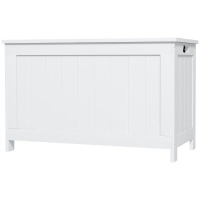 HOMCOM Storage Chest Wooden Toy Box White 76x40x48cm