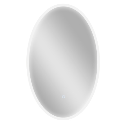 HOMCOM Miroir LED Ovale 80x50 cm Anti-buée Dimmable Salle de Bain