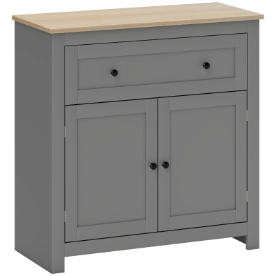 HOMCOM Sideboard Cabinet with Drawer Grey