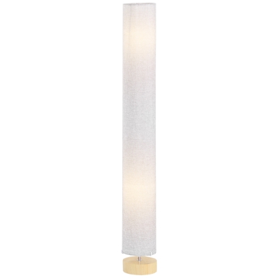 HOMCOM 47-Inch Modern Wooden Floor Lamp Grey 120 CM