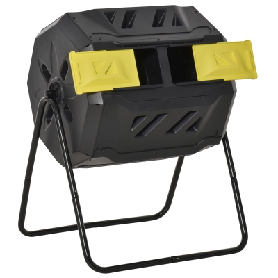 Compost Bin 71L x 65W x 96Hcm Yellow