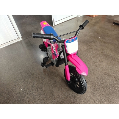 AIYAPLAY Moto Électrique Enfant HONDA CRF 450R 12V Rose