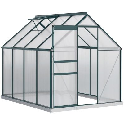 Outsunny Serra da giardino 190cm x 253cm x 199cm Verde