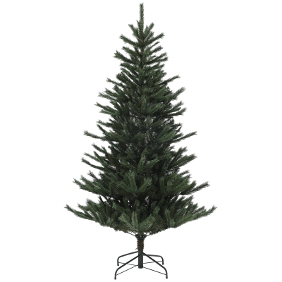 HOMCOM Árbol de Navidad Artificial 210 cm con 793 Ramas y Soporte de Acero Árbol Navideño para Salón Interior Verde