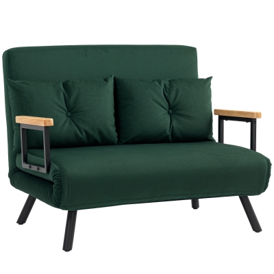 Chair Bed 102W x 73D x 81Hcm Green