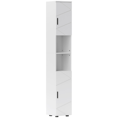 kleankin Tall Bathroom Storage Cabinet White