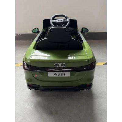 AIYAPLAY Carro Elétrico Infantil 12V Audi A5L com Controle Remoto, Bateria de Lítio, 2 Motores, Controle Remoto, Verde