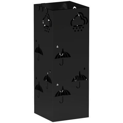 Umbrella Stand 15.5L x 15.5W x 41H cm Black