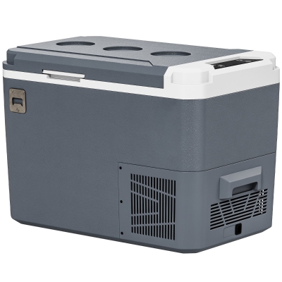 Outsunny Réfrigérateur 25L Portable Contrôle App Gris