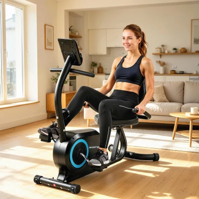 SPORTNOW bicicletă orizontală recumbentă pentru uz casnic