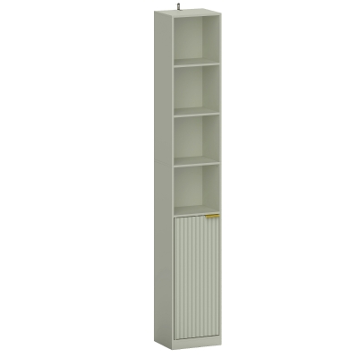 HOMCOM 6-Tier Storage Cabinet Adjustable Shelf Light Green
