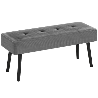 Bed End Bench 100W x 36D x 45Hcm Grey