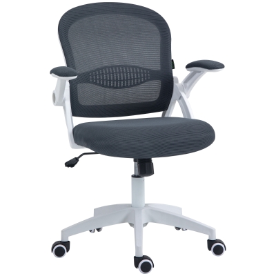 Vinsetto Sedia da Ufficio Ergonomica Altezza Regolabile Grigio