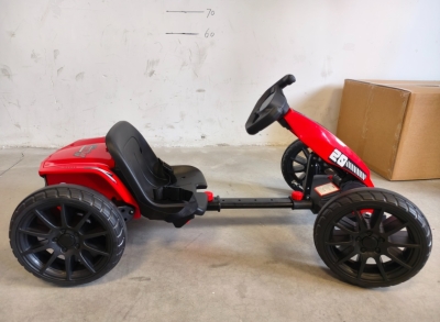AIYAPLAY Go-Kart Électrique Enfant Double Moteur 12V Rouge