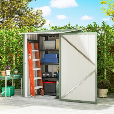 Outsunny Casetta da Giardino 100x104x160 cm Verde Chiaro