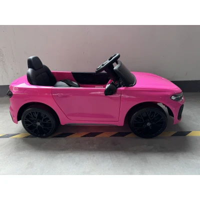 AIYAPLAY Carro Elétrico Infantil 12V Audi A5L com Telecomando, Bateria de Lítio, 2 Motores, Telecomando, Rosa