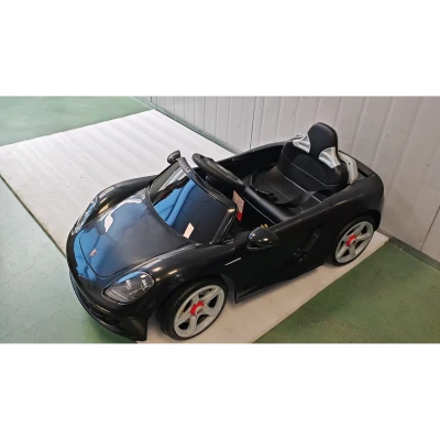 AIYAPLAY Voiture Électrique Porsche Carrera GT 12V Noir 2 Moteurs