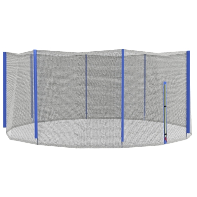 SPORTNOW Filet Sécurité Trampoline Ø426cm 8 Poteaux Zip