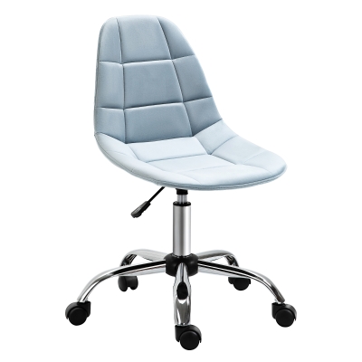 Vinsetto Sedia girevole 59cm x 59cm x 81-91cm Azzurro