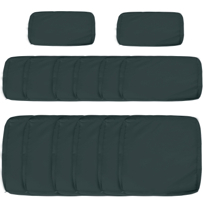 Outsunny Rattan Sofa Cover Replacement Dark Grey