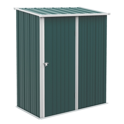 Outsunny Metal Storage Shed Green 5.3ft x 3.1ft