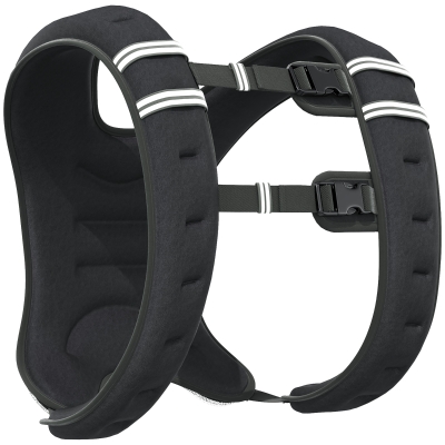 HOMCOM Veste Lestée Ajustable 5-10KG Musculation Fitness