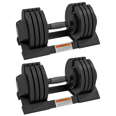 Dumbbell Set 37L x 18W x 18Hcm Black