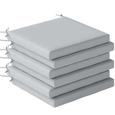 Outsunny Set of 6 Outdoor Seat Cushions Light Grey