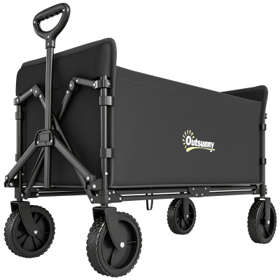 Garden Cart 90L x 48W x 62H cm Black