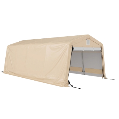Outsunny Tente Garage 6,2x3,3m Acier Robuste PE Imperméable