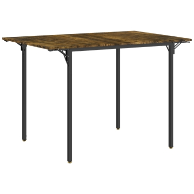 HOMCOM Table Extensible Industrielle avec 2 Rabats 2-4 Personnes