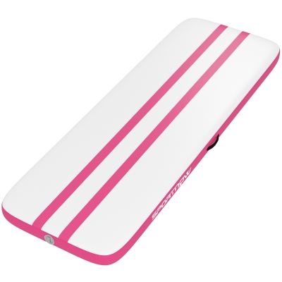 SPORTNOW Tappetino Gonfiabile con Pompa Elettrica Rosa
