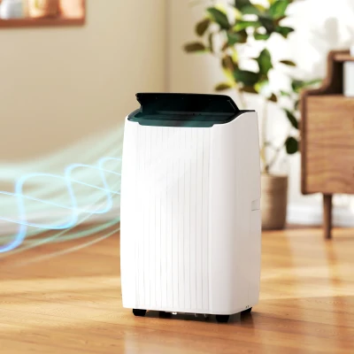 HOMCOM Portable Air Conditioner 14000 BTU 5-in-1 White