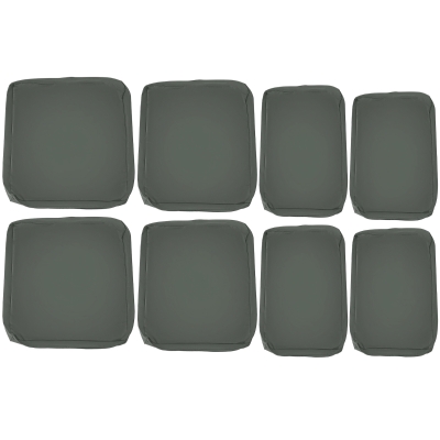 Outsunny Rattan Patio Seat Cover Polyester Deep Grey