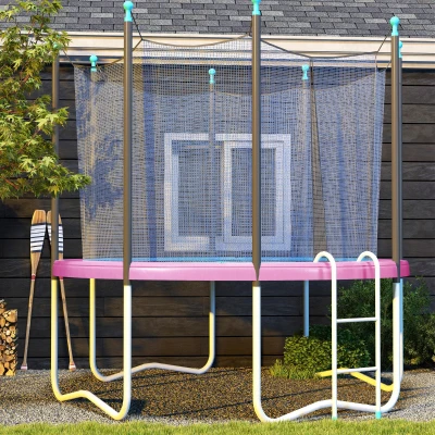 SPORTNOW Ersatz-Randabdeckung für Trampoline, wasserfest, reißfest, Ø366 cm, Rosa