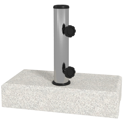 Outsunny Base per Ombrellone da Giardino 25kg in Granito Grigio